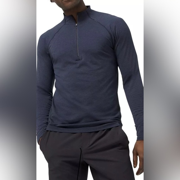 LULULEMON Metal Vent‎ Tech Half Zip Pullover Dark Navy Blue Men’s Size Medium